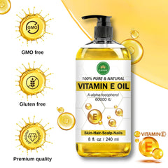 SAHAK Vitamin E Oil on skin detail showing scars and stretch marks
