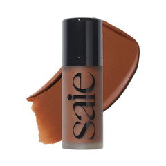 Saie Dew Bronze bottle cap close-up for precise, mess-free application.
