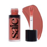 Saie Dew Liquid Blush packaging shown for easy on-the-go touch-ups.