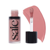 Saie Dew Liquid Blush wand-dispense offers easy, precise application for a natural flush.
