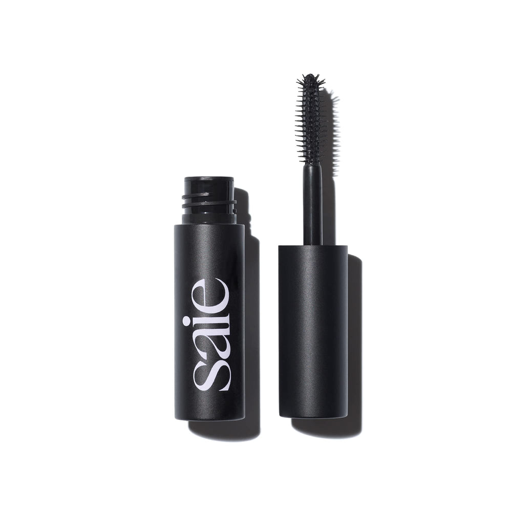 saie mini mascara 101 bottle close-up for lengthening and lift