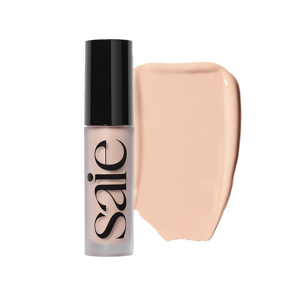 Saie Slip Tint concealer bottle close-up showing hydrating finish