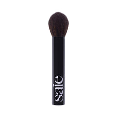 Saie The Fluffy Brush close-up of soft bristles for even powder pickup and diffusion.