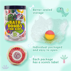 Sailimu bath bombs with surprise toy inside for bath time fun