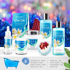 Saint Roy Ocean Vanilla Shampoo delivers gentle cleansing with calming vanilla notes.