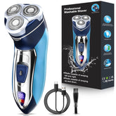 Sakioo electric razor with 4D floating head delivers smooth close shave around contours.