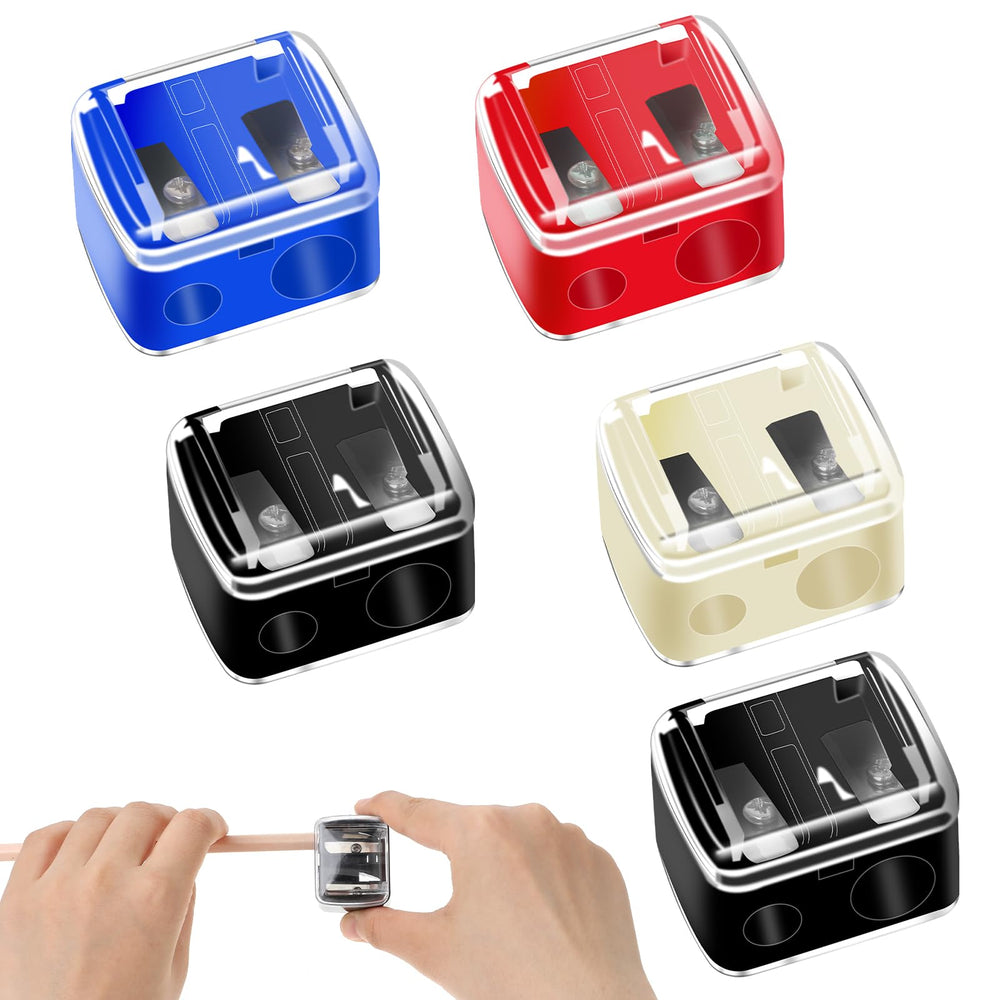 Salbsever makeup pencil sharpener features dual-hole design for precise sharpening.