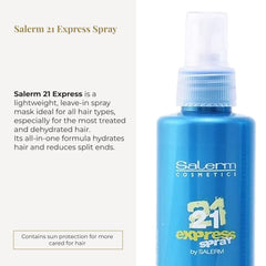 SALERM 21 Silk Proteins penetrate deeply for added body and manageability.
