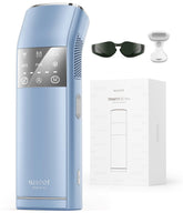 SALLOOT dual-lights IPL device for rapid at-home hair removal sessions.