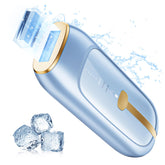 SALLOOT Sapphire front view—compact at-home IPL device for convenient hair removal.