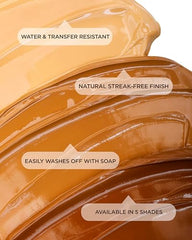 Sally Hansen Airbrush Legs leg finish shows smooth, airbrushed texture.