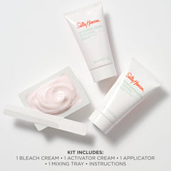 Sally Hansen Bleach Cream kit with applicator and tray for easy use.
