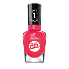Sally Hansen Miracle Gel bottle closeup showing glossy, long-lasting color