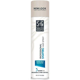 Salon Grafix Shaping Hair Spray bottle close-up showing volume and hold.