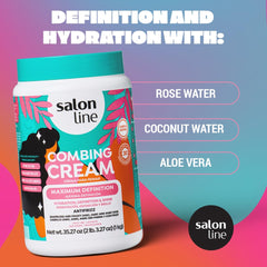 Salon Line Maximum Definition rose water hydration closeup highlighting moisturizing benefits.