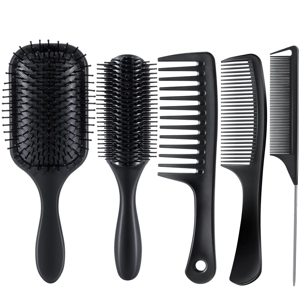 SALON SILK 5PCS paddle brush for smooth detangling without snagging