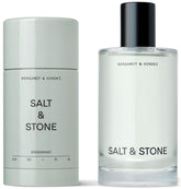 Salt & Stone Signature Scent Duo deodorant bottle offers long-lasting protection.