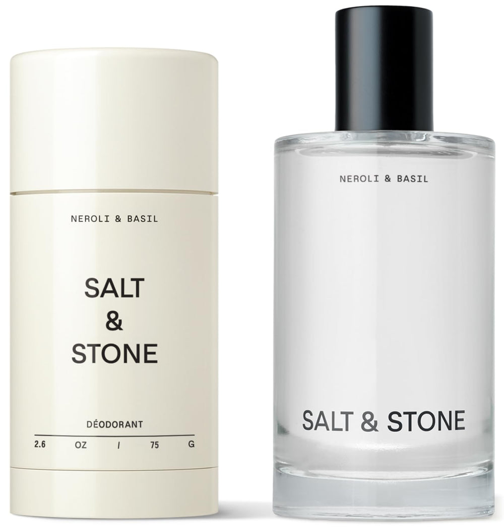 Salt & Stone Signature Scent Duo Set packaging highlights premium branding for gifting