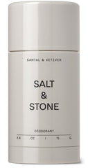 Salt & Stone aluminum-free deodorant bottle for long-lasting protection.