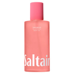 Saltair Body Oil Pink Beach bottle showcases silky, non-greasy hydration after shower