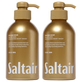 Saltair body wash bottle with pump for quick, convenient daily cleansing.