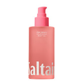 Saltair body oil bottle showing pink beach scent and hydration benefits.