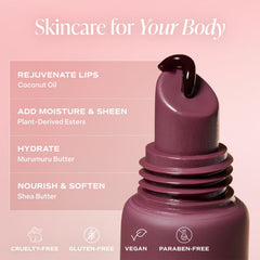 Saltair lip oil balm wand applies nourishing moisture evenly.
