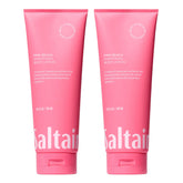 saltair pink beach body lotion tube being applied for long-lasting hydration.
