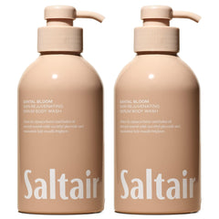 Saltair Santal Bloom bottle front with moisturizing gel for daily use