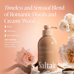 Saltair Santal Bloom creamy lather ready for cleansing