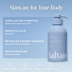 Saltair Seascape creamy lather demonstration for a refreshing shower.