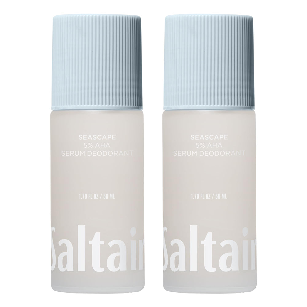 Saltair Serum Deodorant 2 Pack bottle with roll-on for all-day odor control