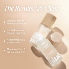 Saltair Serum Deodorant Santal Bloom roll-on applicator for easy daily use.