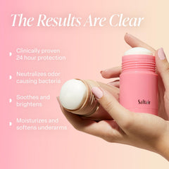 Saltair Skincare Deodorant refillable-stick closeup highlighting smooth glide