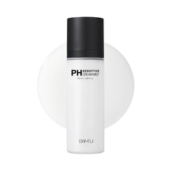 SAM'U PH-Sensitive Cream Mist bottle provides lightweight hydration for dry, sensitive skin.