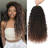 SAMBRAID goddess-locs 18in 8packs bundle for full-head volume