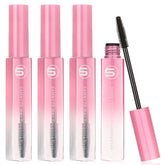 Samnyte Flyaways Hair Stick 4 Pack bottle with pink gradient for on-the-go gloss.