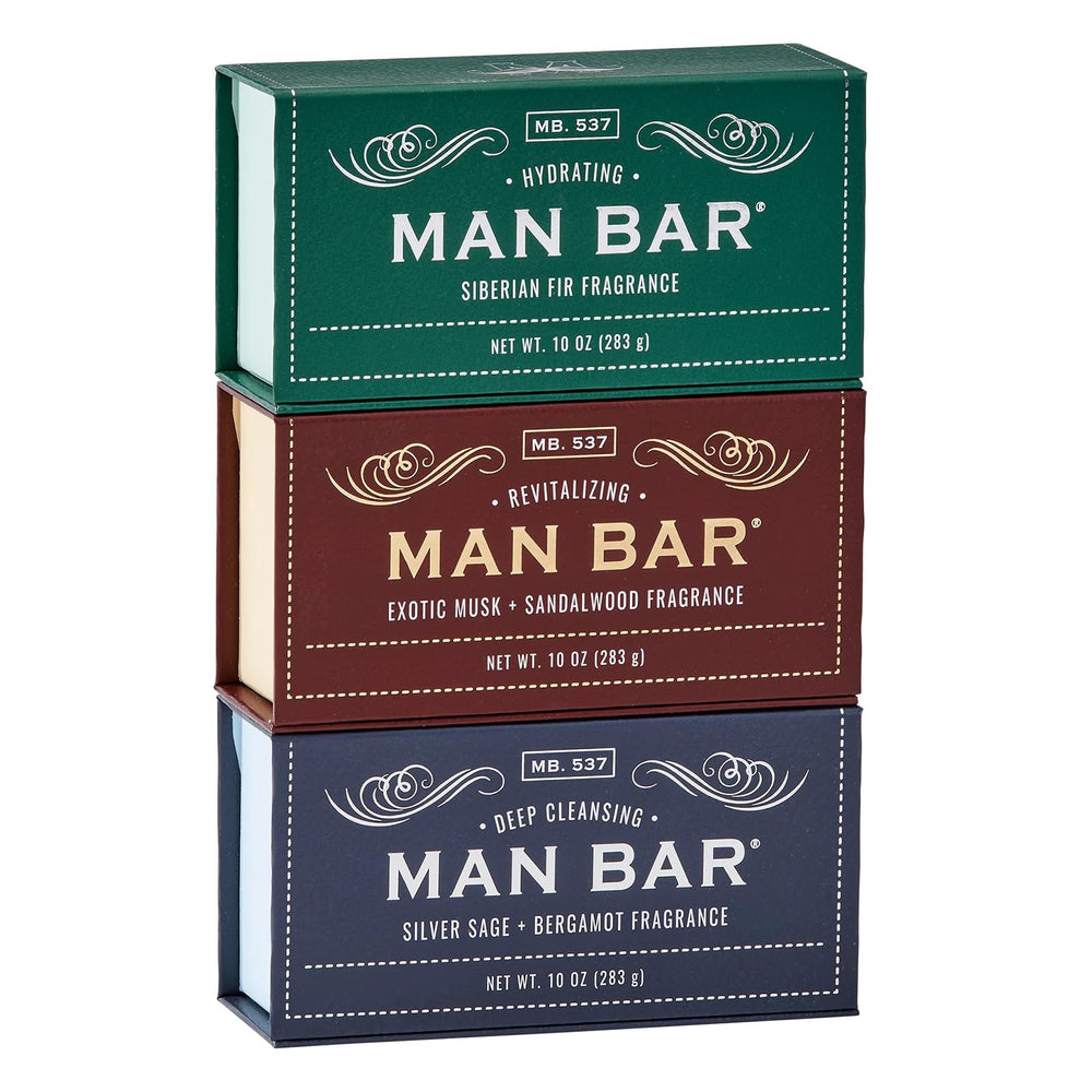 San Francisco Soap Company Man Bar Silver Sage Bergamot for refreshing cleansing.