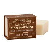 San Francisco Soap mini bar cedar and sandalwood wrapped label, travel-friendly cleansing option.