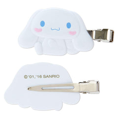 SANRIO Cinnamoroll bangs clip side view showing compact design.