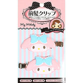 SANRIO My Melody hair clips set of 2 in pink for cute school-ready outfits.