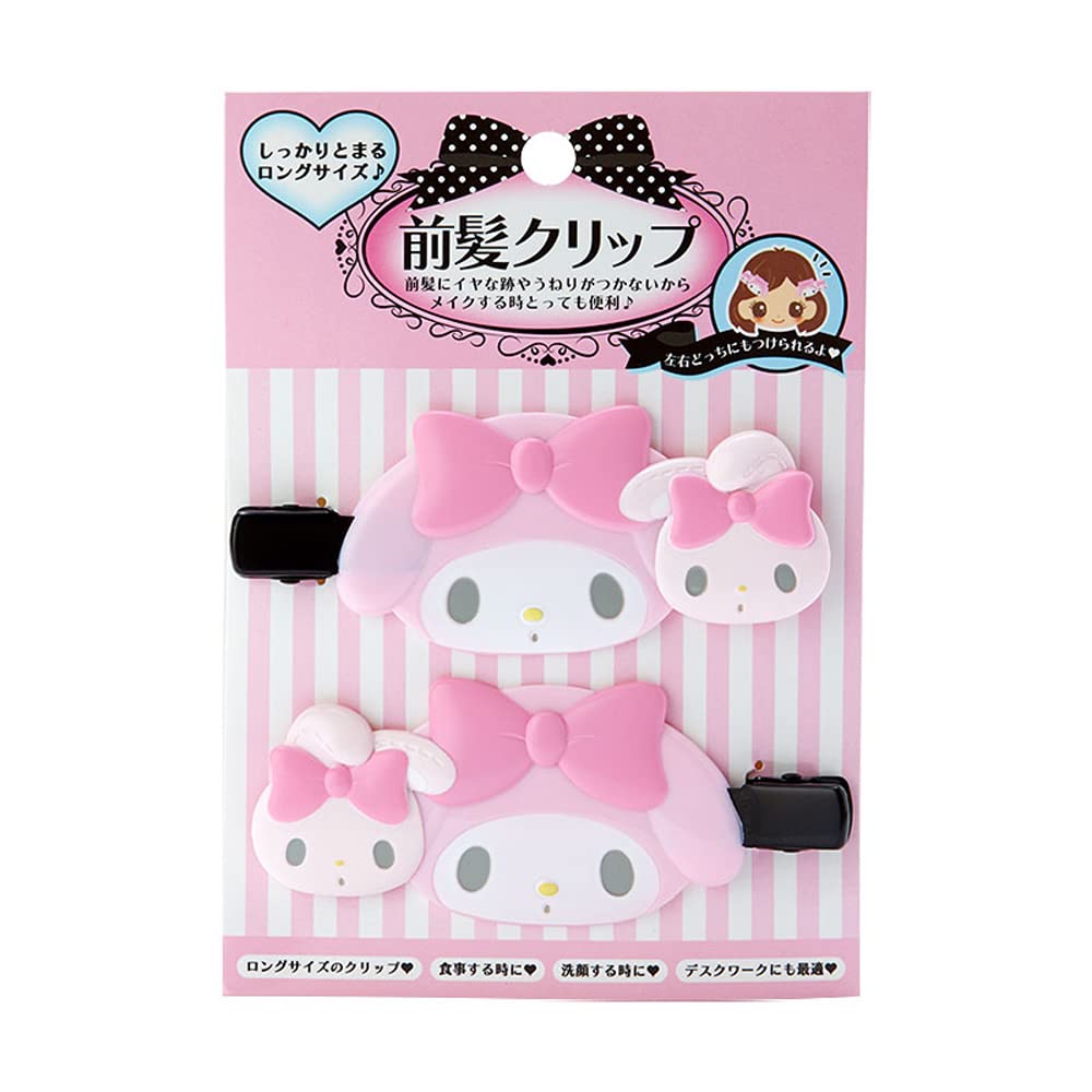 SANRIO My Melody long bangs clip close-up showing secure grip and design