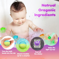 Santrela bath-bombs-color-changing-toy adds surprise glow during bath
