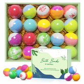Santrela bath bombs set of 20 colorful bombs deliver a vibrant, spa-like bath.