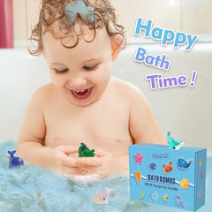 Santrela bombs produce rich bubbles and vibrant colors in bath