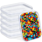 Sanwuta clear hard zipper case 6-pack front view for quick, organized storage.