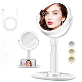 SANYCASA makeup mirror with 10x magnification for precise lash work