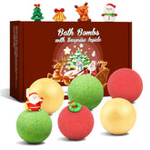 Sanyi Christmas bath bombs 6-pack color water for festive bath time.