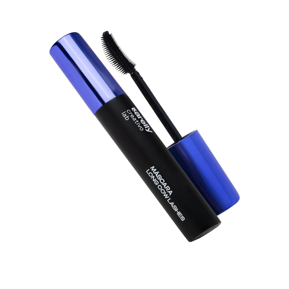 SARELLY Long Cow Lashes Mascara bottle shows sleek packaging for long-wearing definition