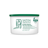 SATIN SMOOTH Citrus Mojito wax pebble jar pour for easy, precise hair removal.